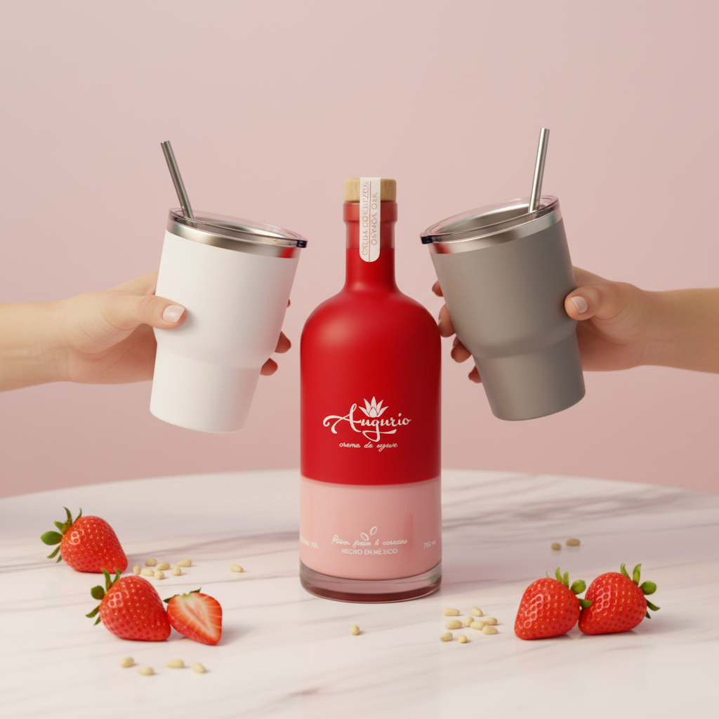 Pack San Valentín - Crema Beso Oaxaqueño + 2 Termos de Regalo